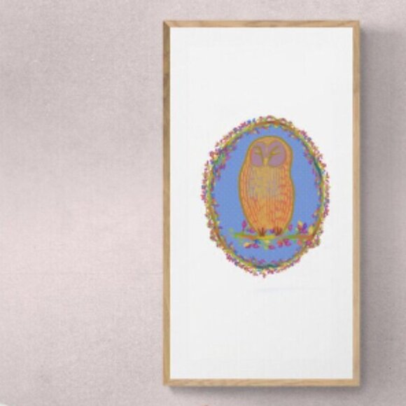 Cute Owl | Kids Art | Modern Wall Art Decor | Minimalist Digital Prints - Picture 1 of 4